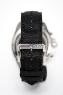 Hugo Boss Men's Watch Chronograph Black Driver Fabric Leather - HB1513087